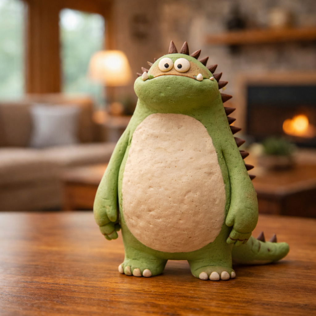 Bloop Monster Family – Tiny Handmade Clay Desk Buddies