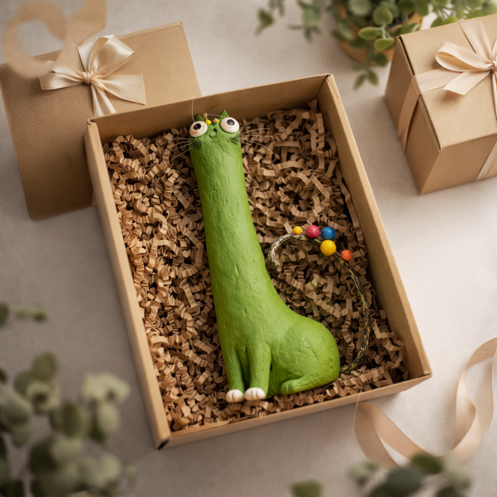 Nibble Kitty Handmade – Whimsical Desk Characte